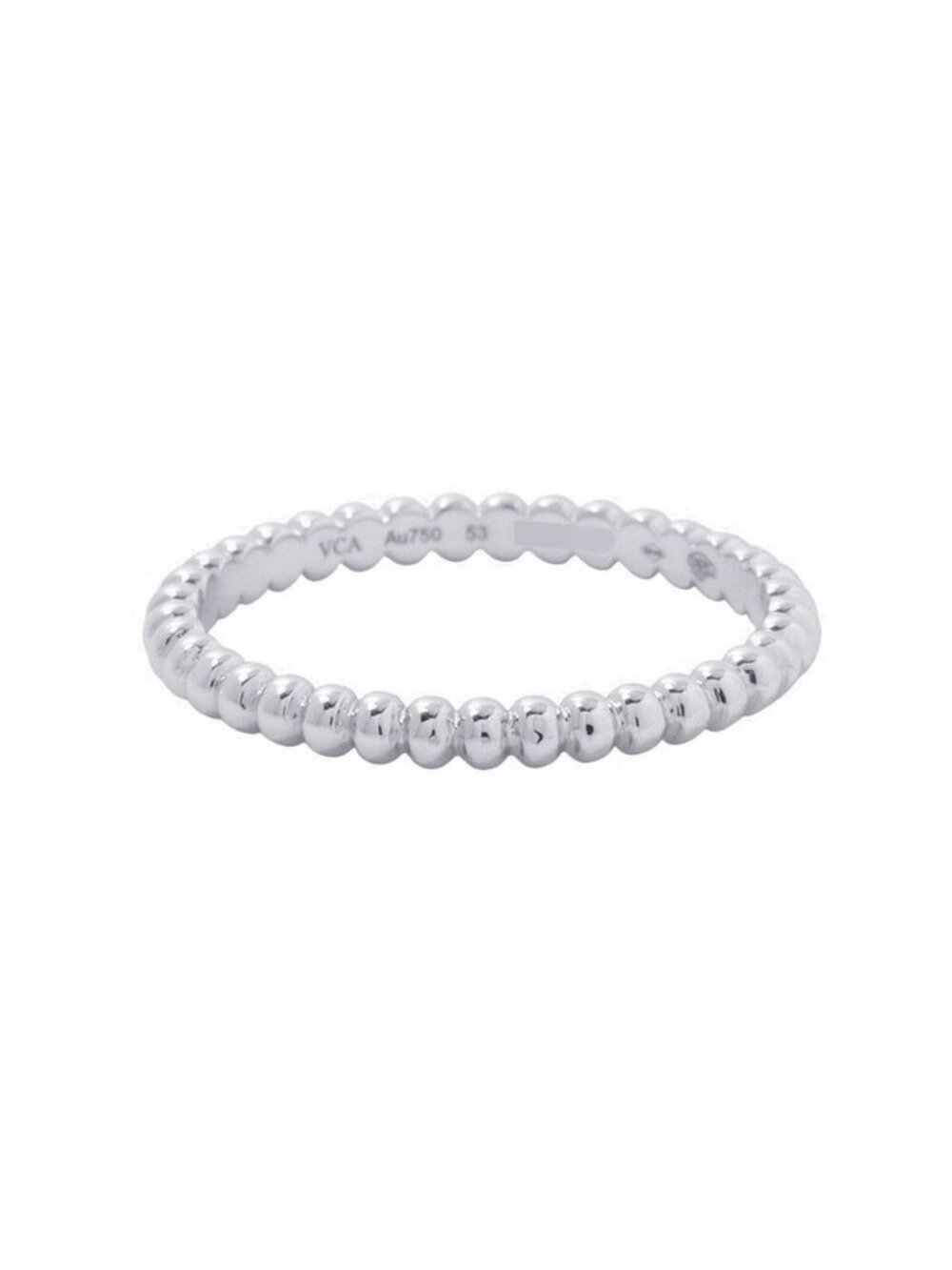 Van Cleef & Arpels Ring Perlee White Gold Pearl Small 18k White